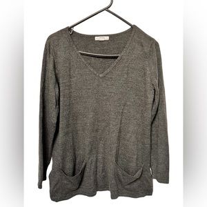 New York & Company- dark gray, front pocket sweater